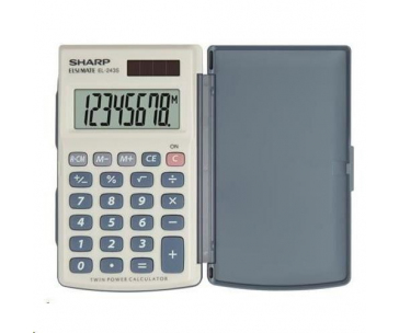 SHARP kalkulačka - EL243S - šedo-modrá