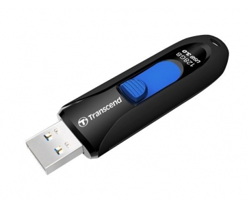 TRANSCEND Flash Disk 128GB JetFlash®790, USB 3.1 (R:90/W:40 MB/s) černá/modrá