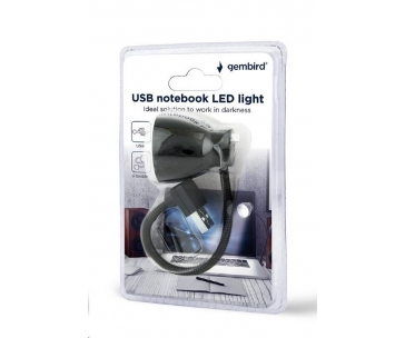GEMBIRD USB lampička k notebooku, flexibilní, černá