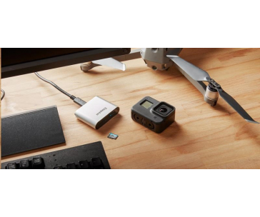 Kingston čtečka karet, USB3.2 Gen1 Workflow Dual-Slot microSDHC/SDXC UHS-II Card Reader čtečka karet