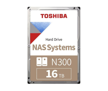 TOSHIBA HDD N300 NAS 16TB, SATA III, 7200 rpm, 512MB cache, 3,5", BULK