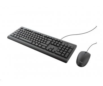 TRUST set klávesnice + myš PRIMO, USB, US