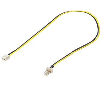 PREMIUMCORD Kabel napájecí pro ventilátor z 2 pinového FAN na 3 pinový FAN konektor pro zastrčení do ventilátoru