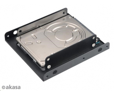 AKASA montážní kit  pro 2,5" HDD do 3,5" pozice, 2x 2,5" HDD/SSD, 2ks v balení, černá