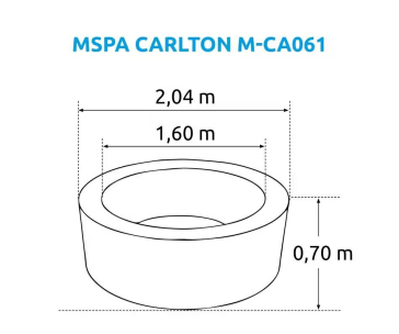 Marimex Bazén vířivý MSPA Carlton M-CA061