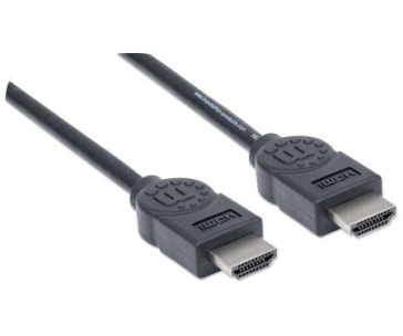 MANHATTAN kabel High Speed HDMI 4K, 3D, Male to Male, stíněný, černý, 1,8m