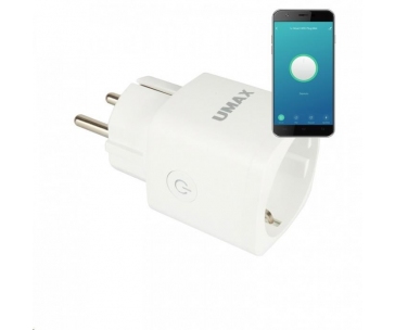 UMAX U-Smart Wifi Plug Mini - Chytrá Wifi zásuvka 16A s měřením spotřeby, časovačem a mobilní aplikací