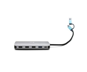 i-tec USB 3.0 USB-C/Thunderbolt 3x Display Metal Nano Dock with LAN, PD 100 W