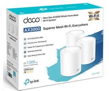 TP-Link Deco X60(1-pack) WiFi6 Mesh (AX5400, 2,4GHz/5GHz, 2xGbELAN/WAN)