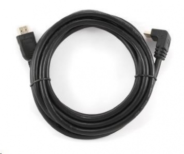 GEMBIRD Kabel HDMI - HDMI 4.5m, 90° konektor (v1.4, M/M, zlacené kontakty, stíněný)