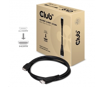 Club3D Kabel Mini HDMI na HDMI 2.0 4K60Hz UHD, (M/M), 1m