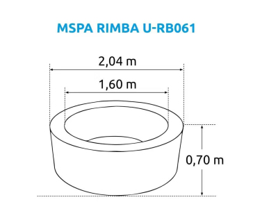 Marimex Bazén vířivý MSPA Rimba U-RB061