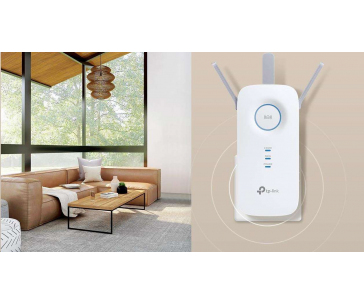 TP-Link RE550 OneMesh/EasyMesh WiFi5 Extender/Repeater (AC1900,2,4GHz/5Ghz,1xGbELAN)