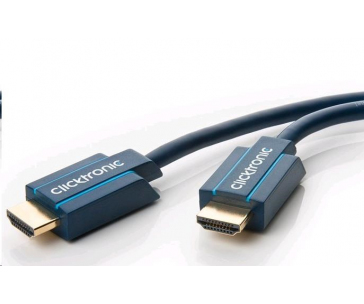 CLICTRONIC Kabel HQ HDMI 1,5m High Speed + Ethernet (v1.4) 3D, zlacené konektory, dvojité stínění, záruka 10 let