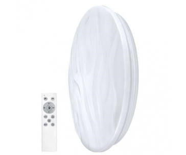 Solight LED smart stropní světlo Wave, 30W, 2300lm, wifi, RGB + CCT, dálkové ovládání