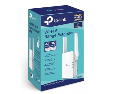 TP-Link RE605X OneMesh WiFi6 Extender/Repeater (AX1800,2,4GHz/5GHz,1xGbELAN)