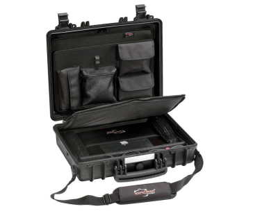 Explorer extra odolný kufr 4412 Black LT (45x35x13 cm, Laptop Bag vložka, 3,9kg)