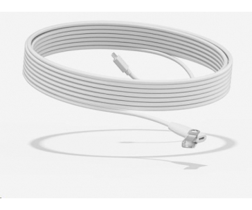 Logitech kabel pro Stolní mikrofony Rally, Prodlužovací kabel, 10m, bílá