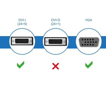PremiumCord DVI adaptér DVI24+5M - VGA 15F