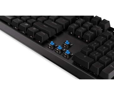 Endorfy herní klávesnice Thock Blue / drátová / blue switch / mechanická / US layout / černá RGB