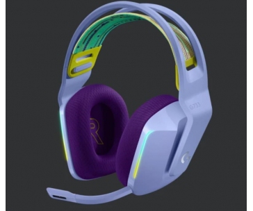 Logitech herní sluchátka G733, LIGHTSPEED Wireless RGB Gaming Headset, EMEA, lilac