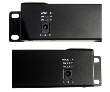POE injektor aktivní/pasivní - 12x 1 Gb/s, stíněný panel, 802.3af/at