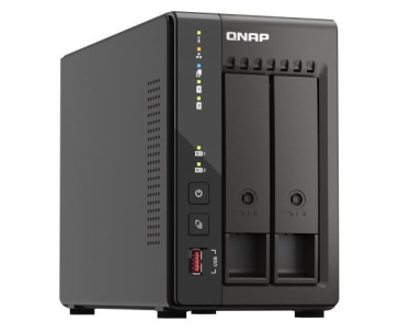 QNAP TS-253E-8G 2-bay desktop NAS, 4-core Intel, 8GB DDR4, 2xSATA, 2xM.2, 2x 2.5GbE, 2xHDMI, 4xUSB