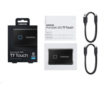 Samsung Externí SSD disk T7 touch - 2 TB - černý