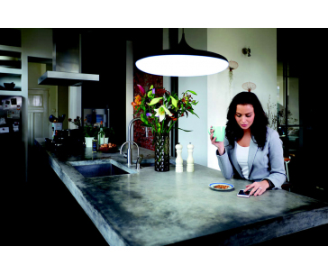 PHILIPS Cher Závěsné svítidlo, Hue White ambiance, 230V, 1x39W integ.LED, Černá