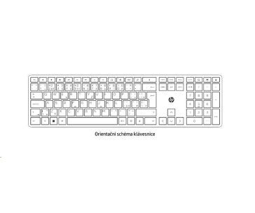 650 Wireless Keyboard & Mouse White Cz / Sk combo - bezdrátová klávesnice a myš