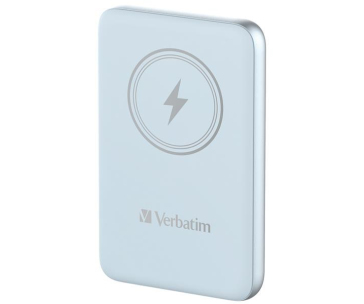 VERBATIM Powerbanka Charge 'n' Go, Magnetická, 10000 mAh, USB-C, Modrá