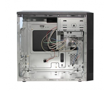 BAZAR EUROCASE skříň MC X201 black, micro tower, 2x USB, 2x audio, bez zdroje "REPAIRED"