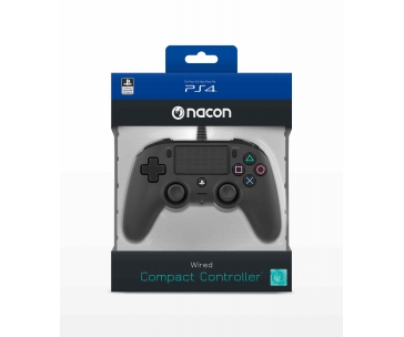 Nacon Wired Compact Controller - ovladač pro PlayStation 4 - černý