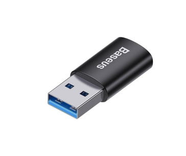Baseus Ingenuity mini OTG adaptér USB-A 3,1A samec na USB-C samice, černá