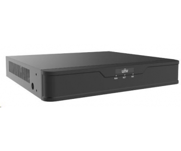 Uniview NVR, 8 PoE (Max 108W) kanálů, H.265, 1x HDD, 8Mpix (64Mbps/64Mbps), HDMI, VGA, 4K, ONVIF, 2 x USB, audio