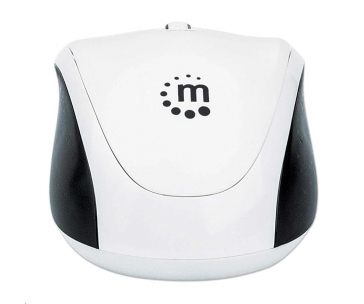 MANHATTAN Myš Dual-Mode, USB optická, 800/1200/1600 dpi, bílo-černá