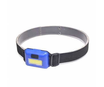 Solight čelová LED COB svítilna, 3W, modrá