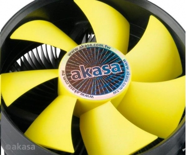 AKASA chladič CPU  AK-CC7117EP01 LGA115X, 92mm low noise PWM fan, pro CPU se spotřebou až 95W
