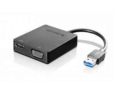 LENOVO adaptér Universal USB 3.0 to VGA/HDMI - přenos signálu přes VGA nebo HDMI