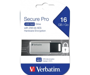 VERBATIM Secure Data Pro USB Drive 16GB  (PC & MAC)