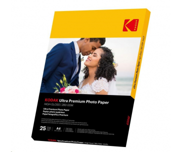 KODAK Ultra Premium Photo RC Gloss (280g/m2) A4 25 listů