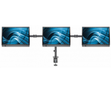 MANHATTAN Stolní držák pro 3 Monitory LCD, 13” až 27”