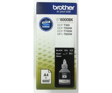 BROTHER INK BT-6000BK black pro T300, T500W, T700W, cca 6000 stránek, pigmentový - INKTANK