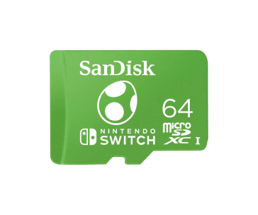 SanDisk MicroSDXC karta 64GB pro Nintendo Switch (R:100/W:90 MB/s, UHS-I)