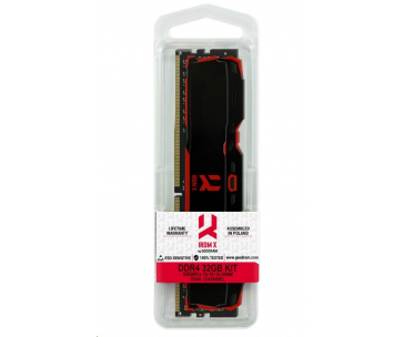 GOODRAM DIMM DDR4 16GB (Kit of 2) 3200MHz CL16 IRDM X, Černá