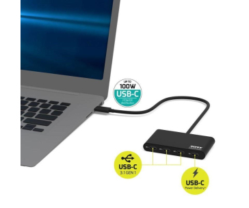 PORT hub USB-C s porty 3x USB-C 3.1 + 1x USB-C 100 W PD