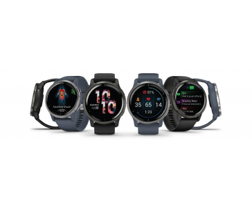 Garmin GPS sportovní hodinky Venu 2 Slate/Black Leather Band