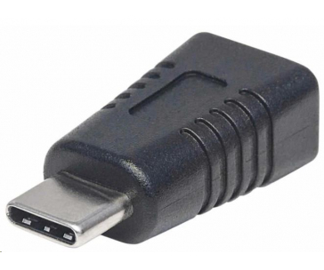 Manhattan USB adaptér, USB-C Male na USB Mini-B Female, USB 2.0, 480 Mbps, černá