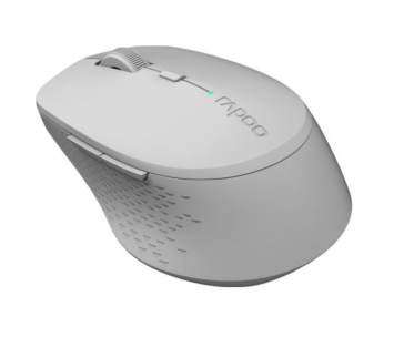 RAPOO myš M300 Silent Wireless Optical Mouse, Multi-mode: 2.4 GHz, Bluetooth 3.0 & 4.0, Grey