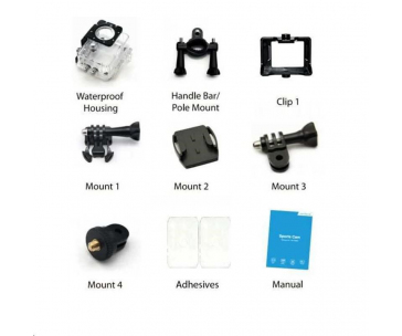 Braun CHAMPION 4K III sportovní minikamera + podvodní pouzdro